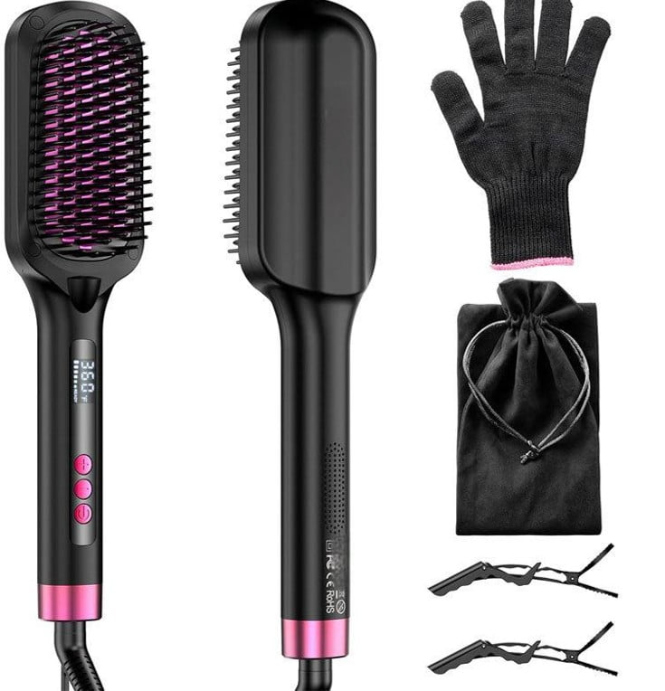 KR025 Negative Ion Hair Straightening Comb