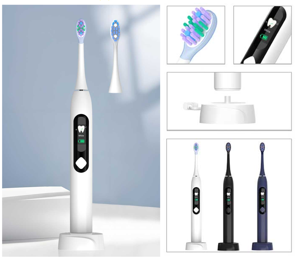 D92 LCD Screen Display Sonic Toothbrush