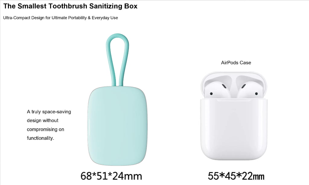 ES-1601 Portable Air Drying Toothbrush Sterilizer