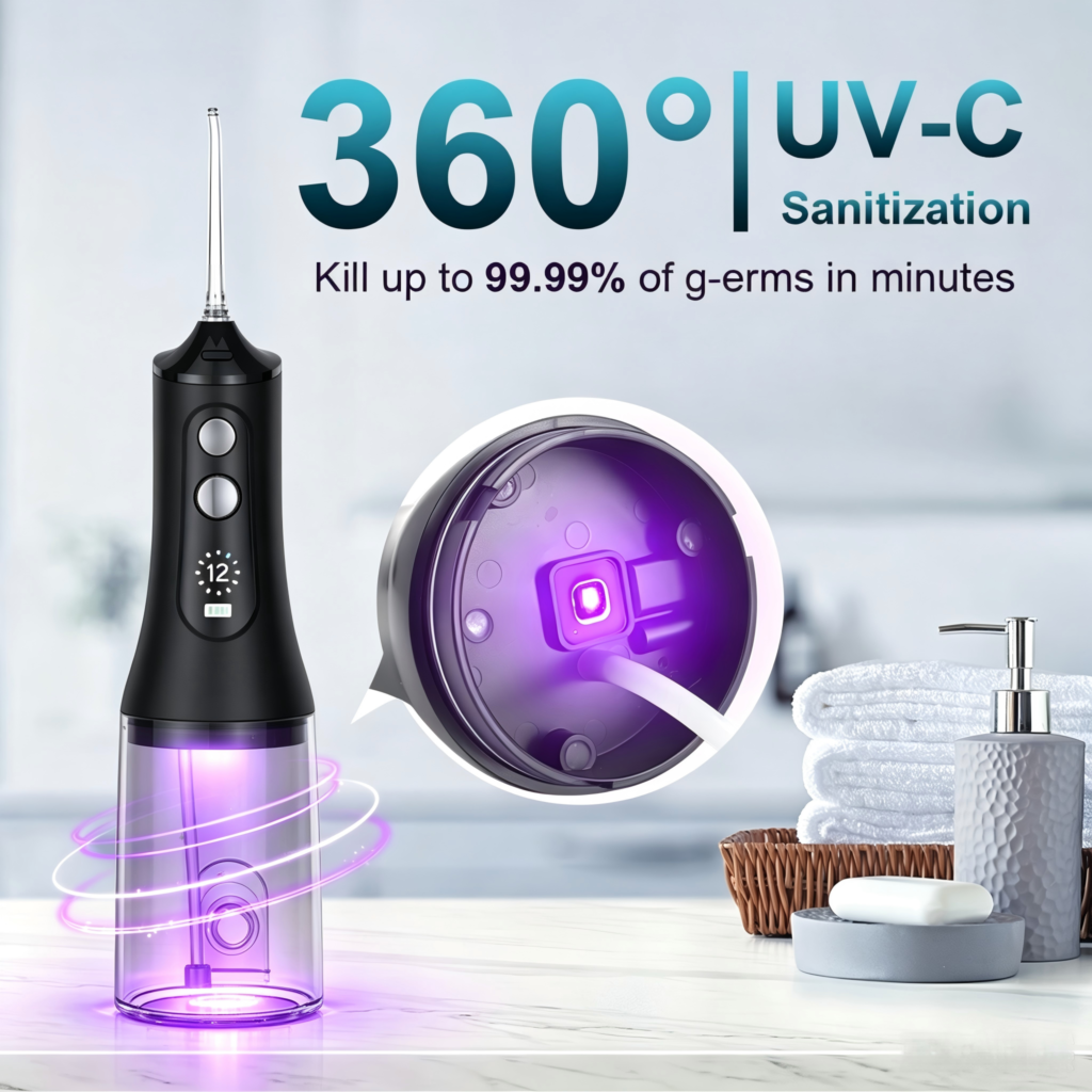F900 Stepless speed adjustment oral irrigator with digital display