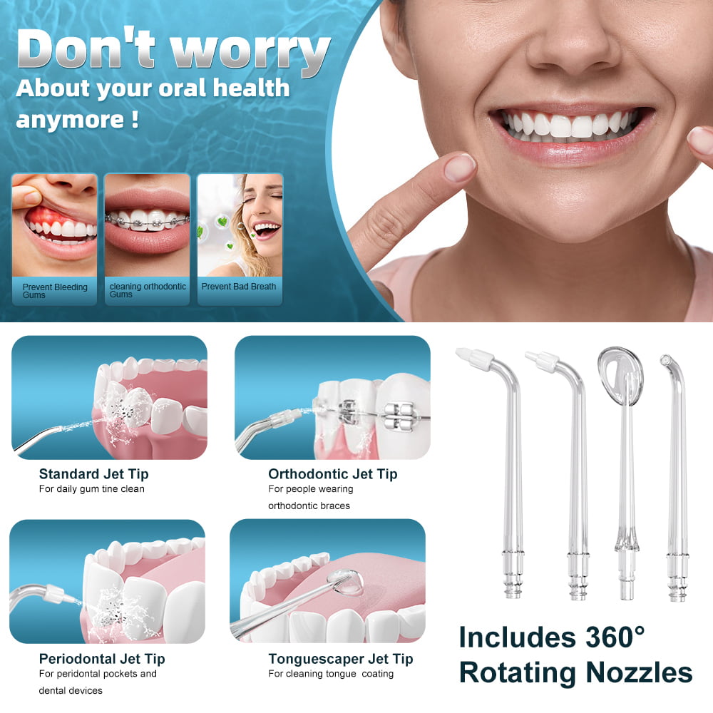 F900 Stepless speed adjustment oral irrigator with digital display