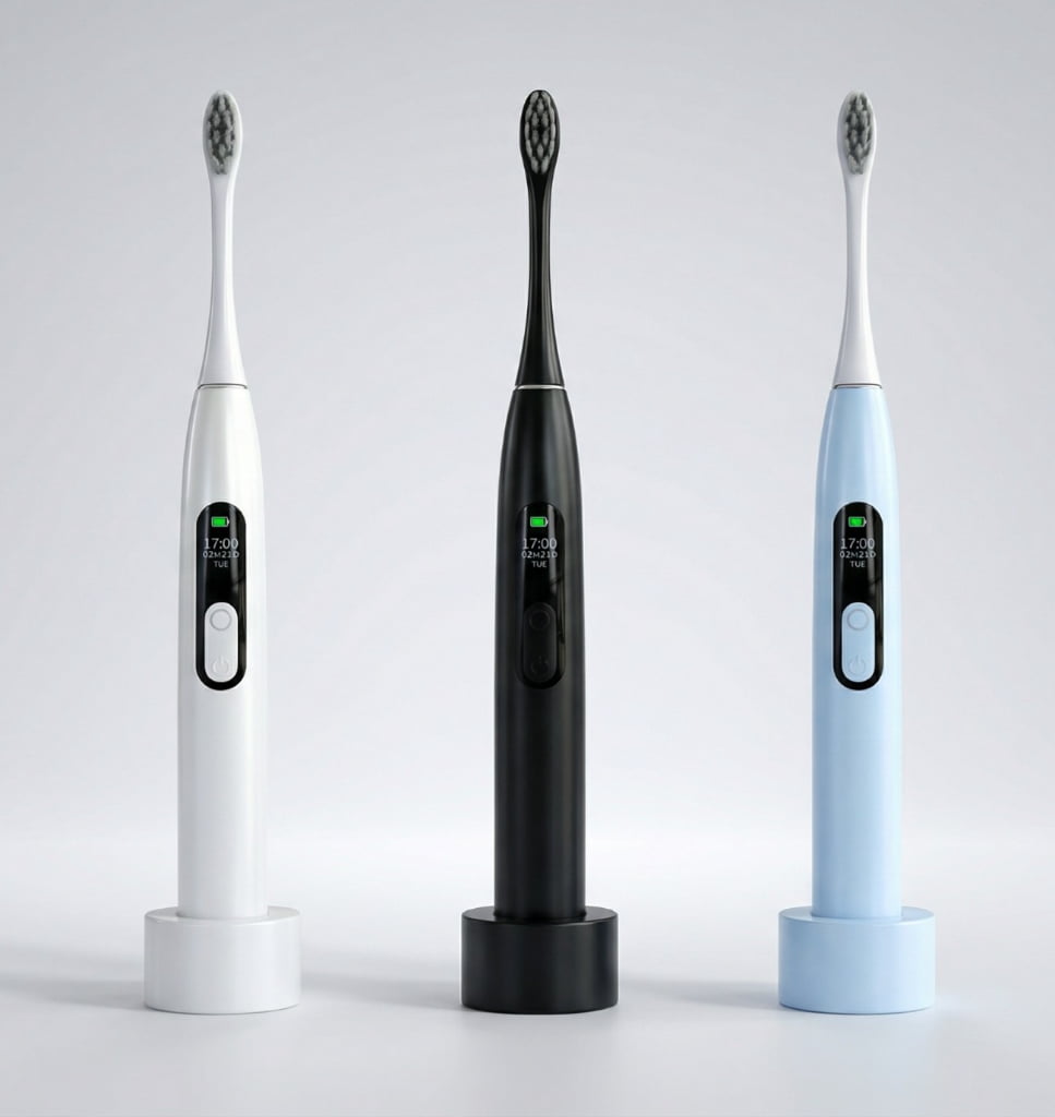 GP-P10EN LCD Screen Display Sonic Toothbrush