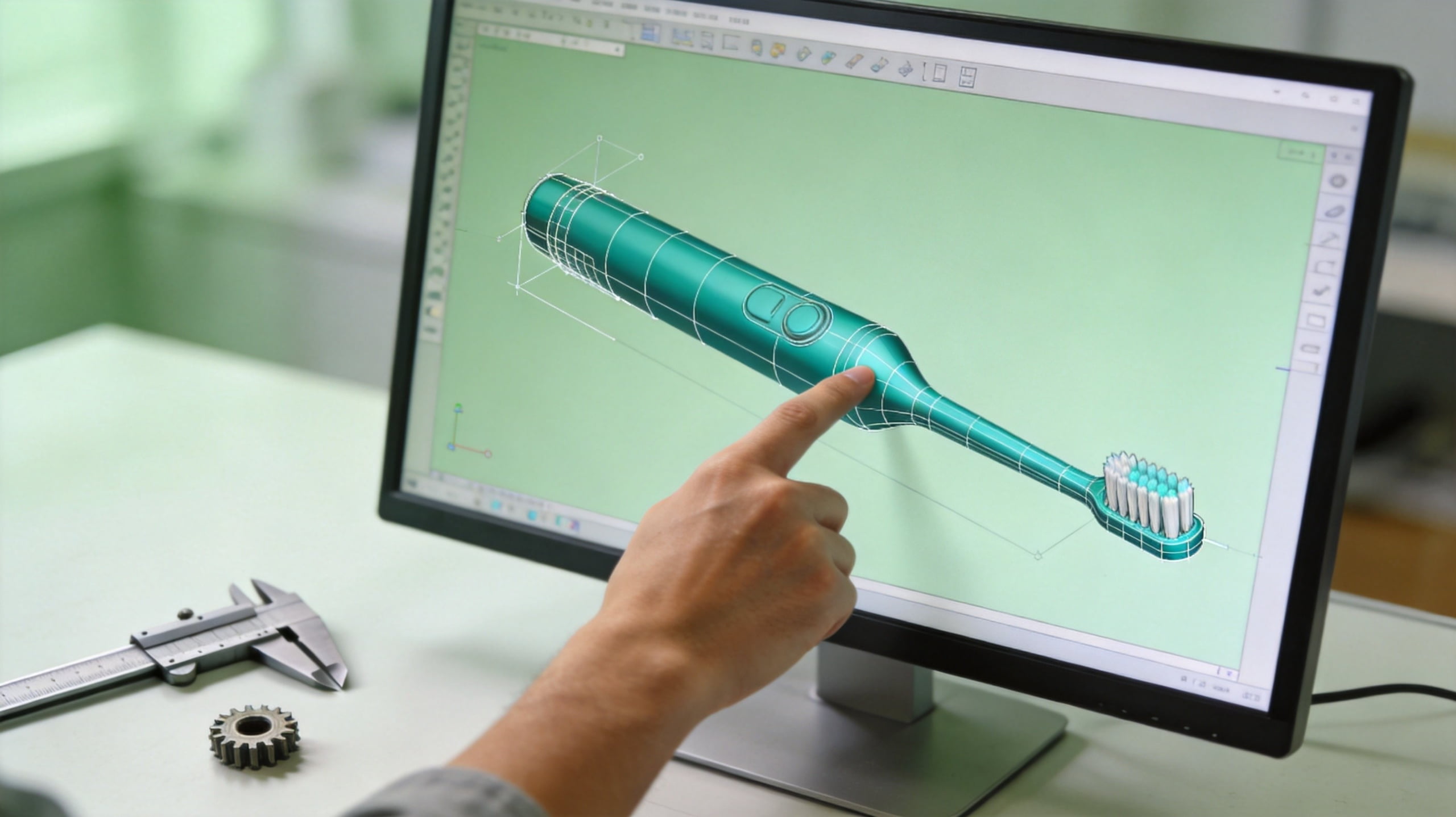 3D CAD design under a design-for-manufacture review