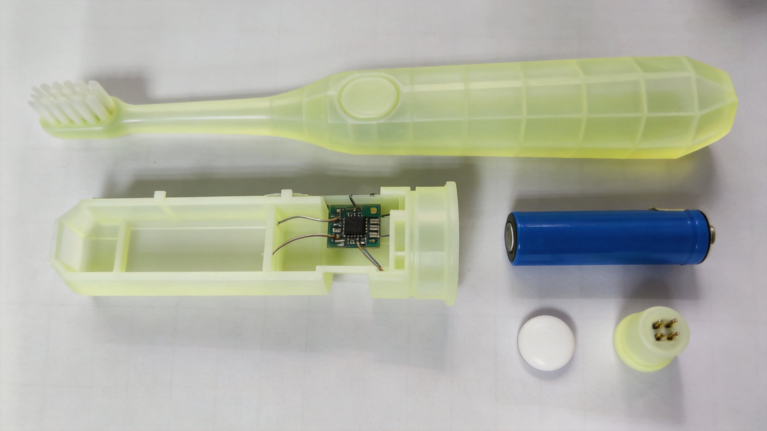 Hand-built EVT prototype units on a test bench